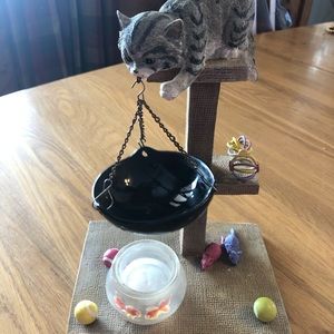 Yankee Candle wax tart warmer kitty cat tower